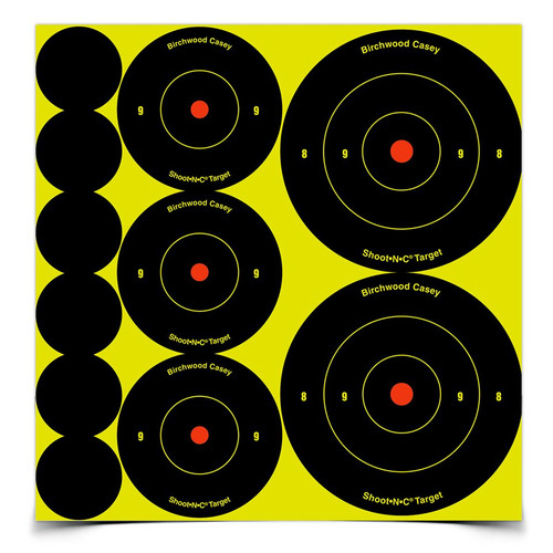 Target - chesnut.kk Shoot-N-C Variety Pack 50 Targets - Birchwood Casey