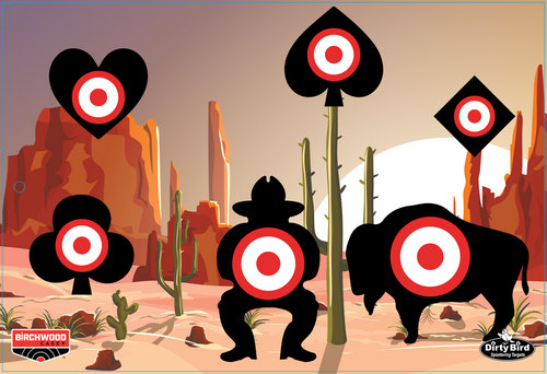 12" X 18" Aces High Dirty Bird Target