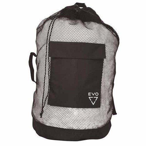 EVO Deluxe Mesh Backpack Dive Bag - Black