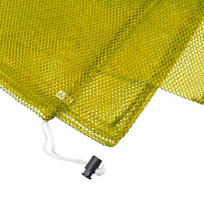 Armor Medium Mesh Drawstring Bag in Yellow