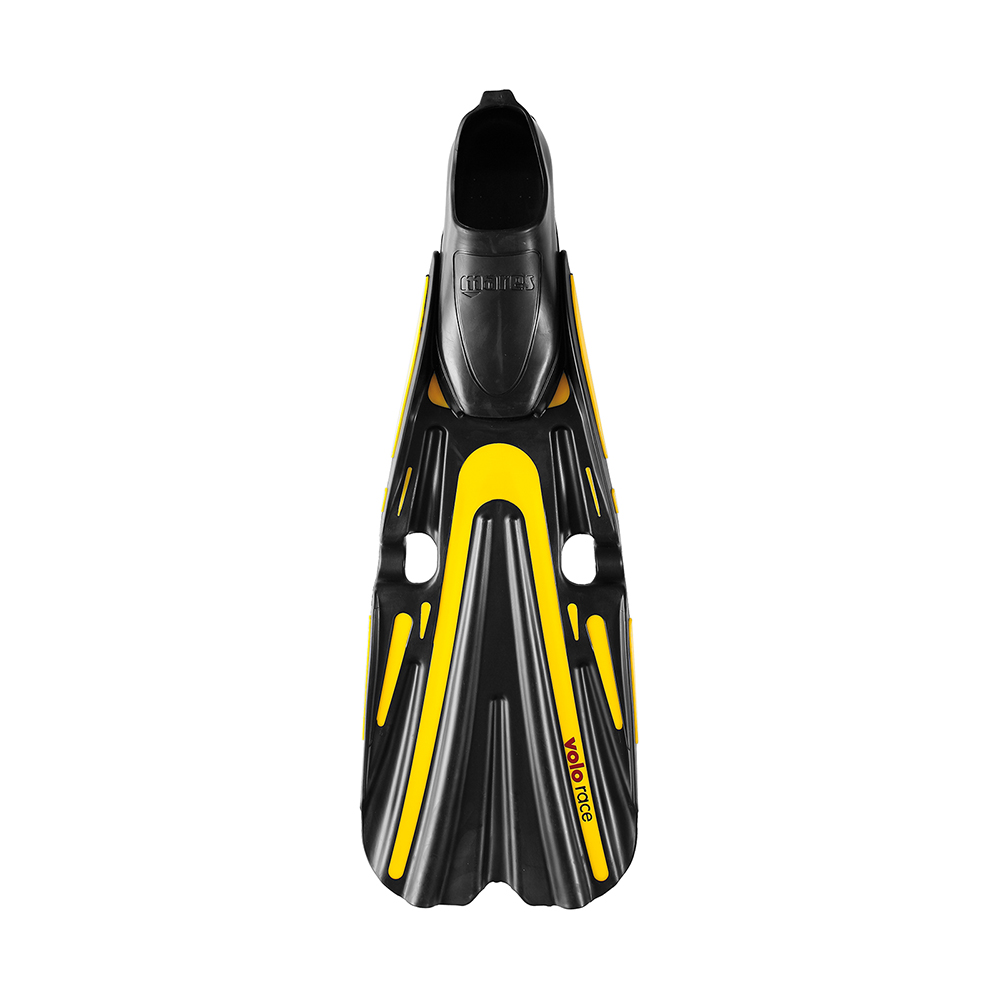 Palmes De Natation/Pieds Mares Volo Plein Pied Taille 38 - Noir/Jaune, Pour Course Ou Loisir