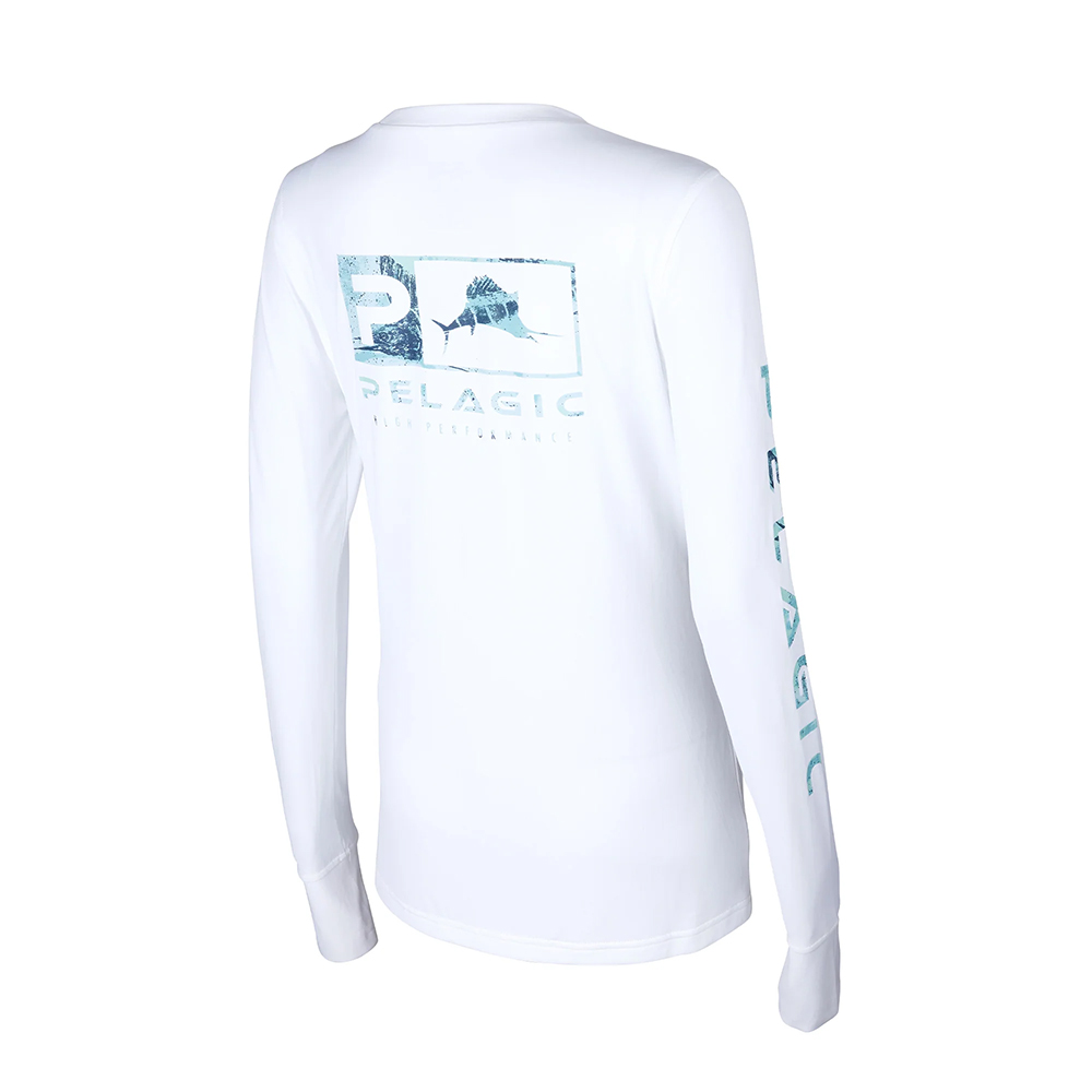 Pelagic Mens Aquatek Logo Shirt - White - Large