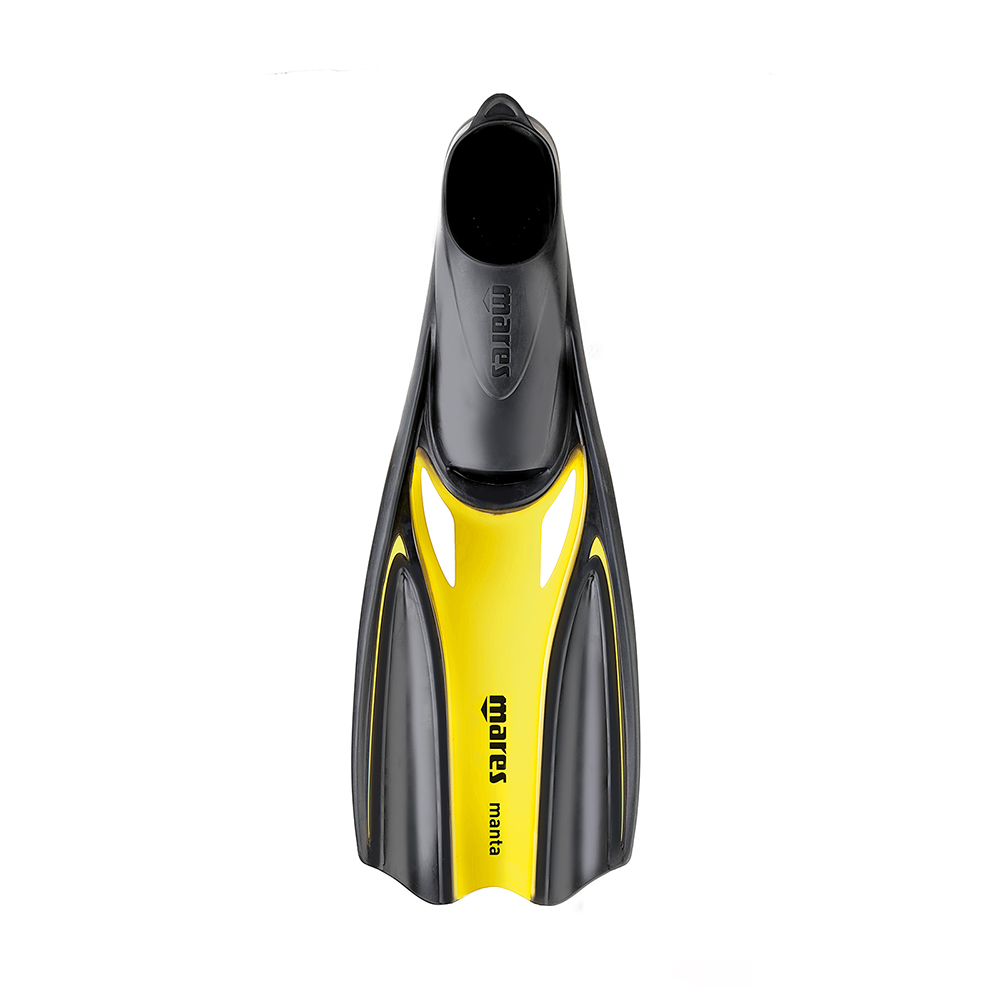 Mares Manta Full Foot Snorkeling Fins - Yellow - 4/5
