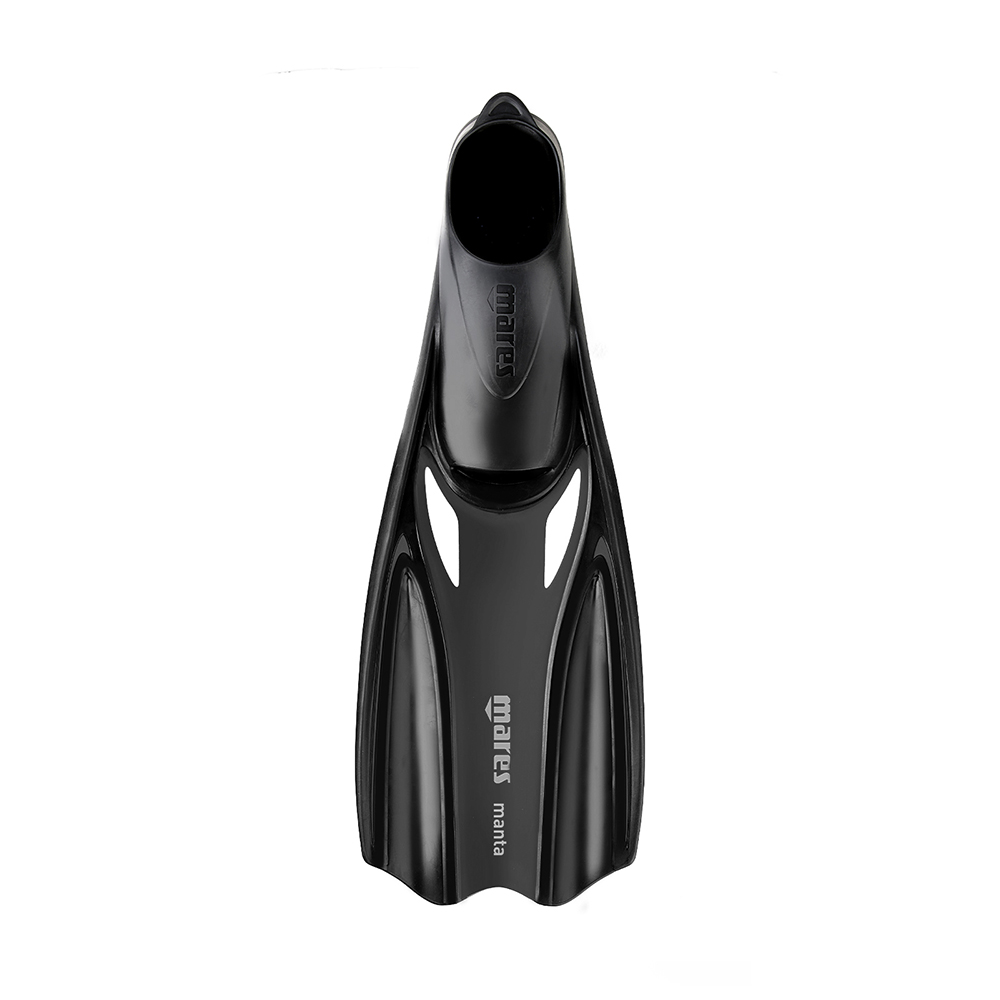 Mares Manta Full Foot Snorkeling Fins - Black - 12/13