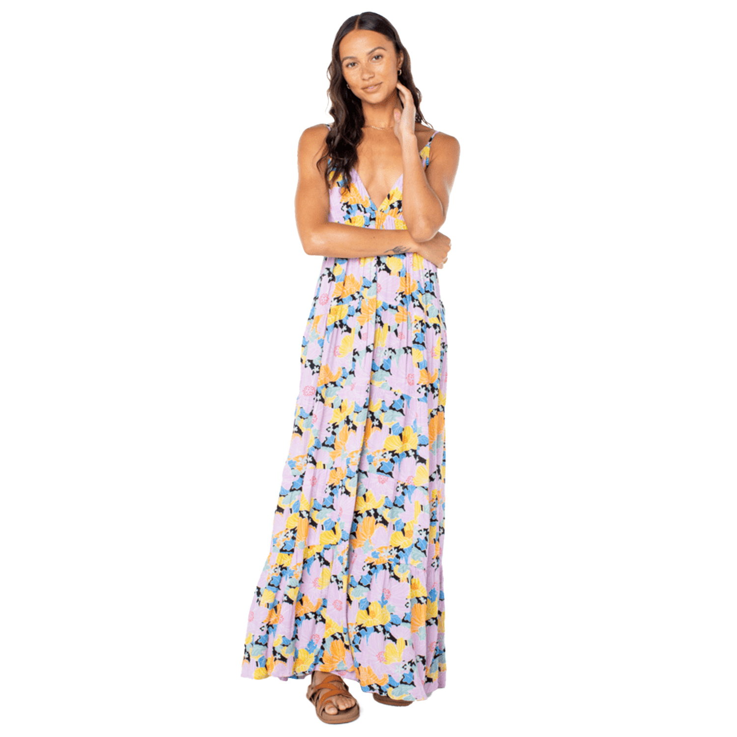 roxy golden lights strappy dress Honolulu Glow Maxi (Women's) Midi dress