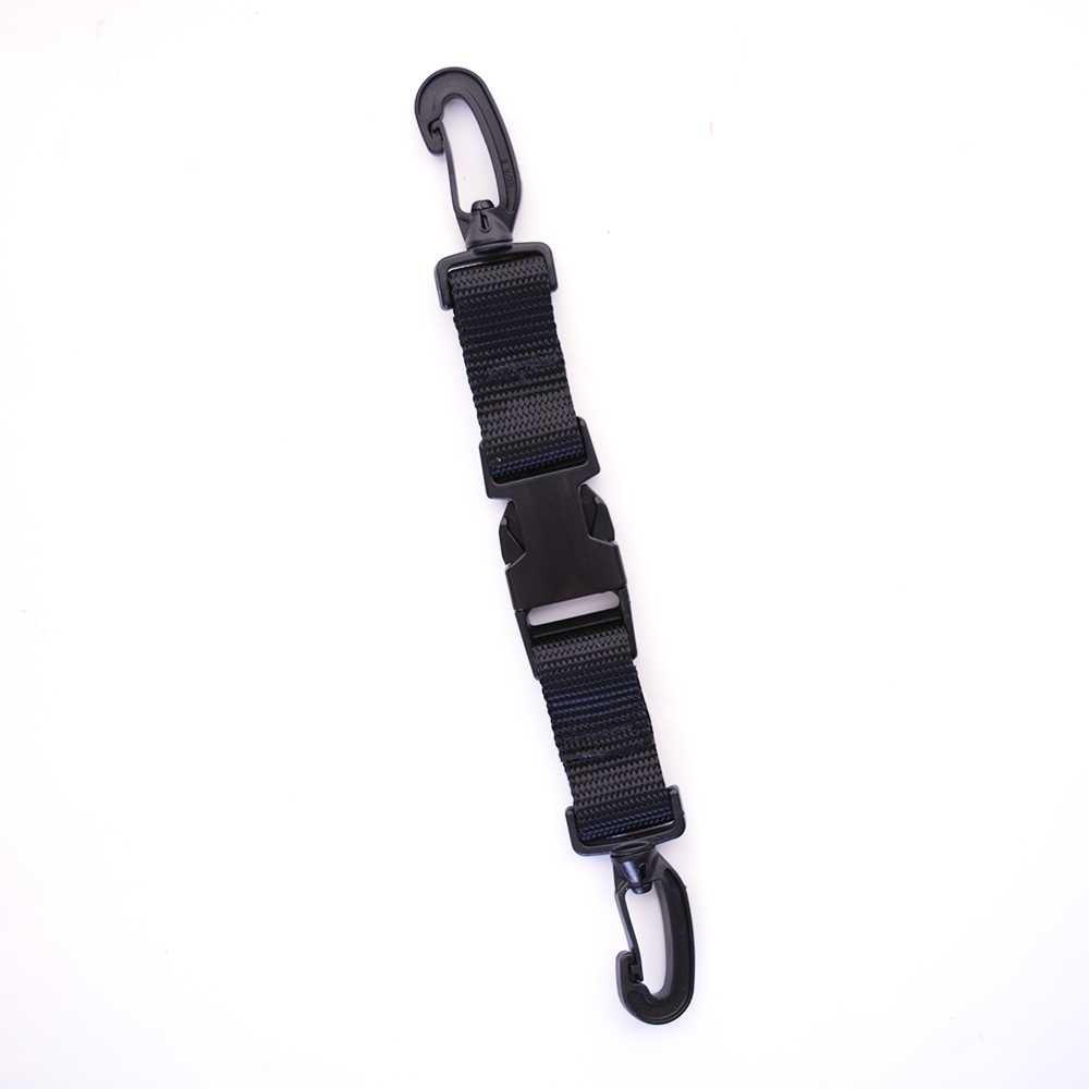 Rogue Endeavor Heavy Duty Dive Clip, Stainless Steel, Split Ring & Slide Lock Lanyard, Quick Release Buckle, 36 Steel Core Lanyard, Ideal for