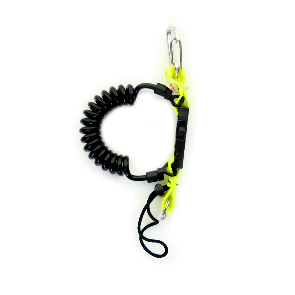 Snappy Coil with Carabiner - Yellow