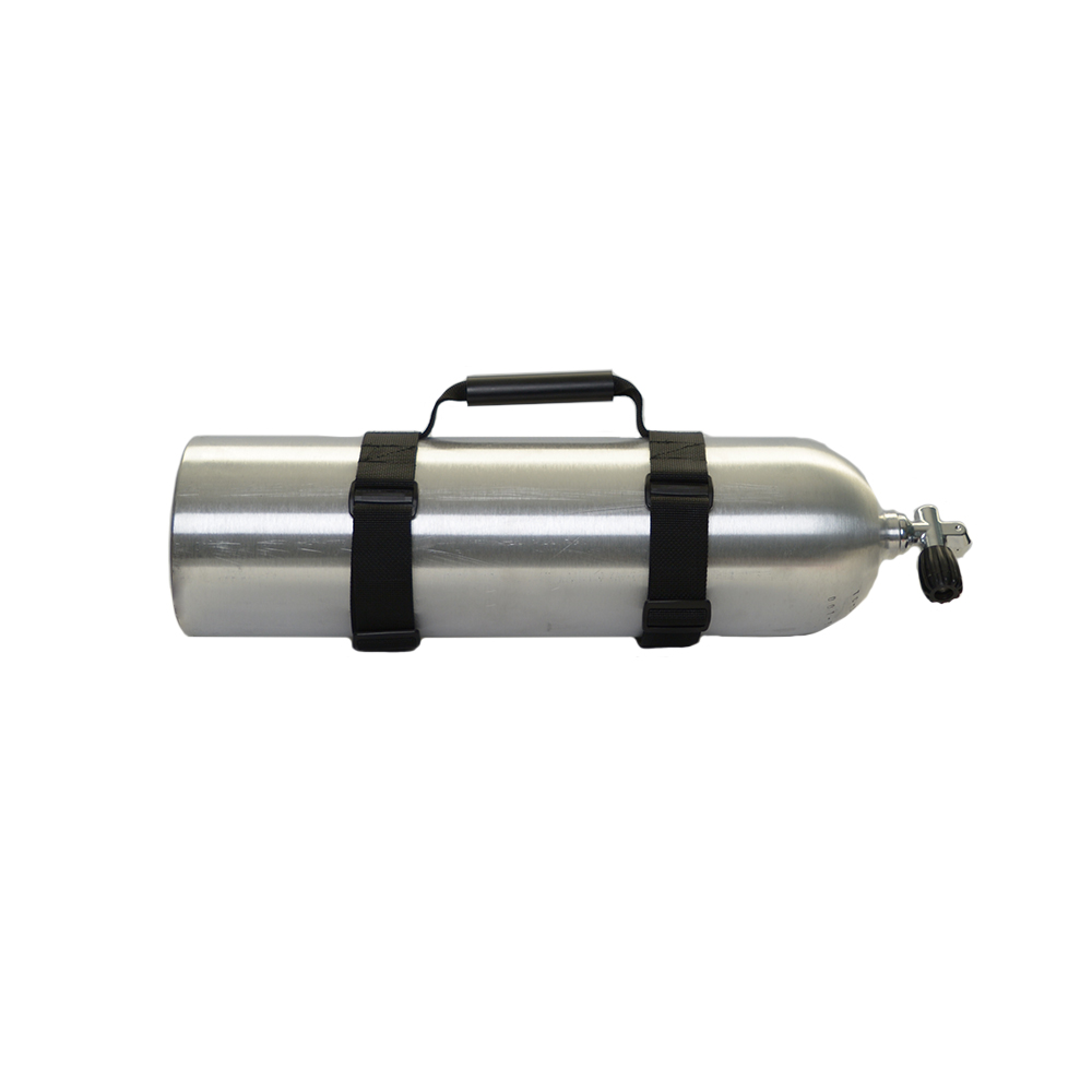 Scuba Tank Handle Horizontal - Black. Tank NOT Included