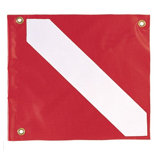 Vinyl Scuba Diving Flag 14" x 16"