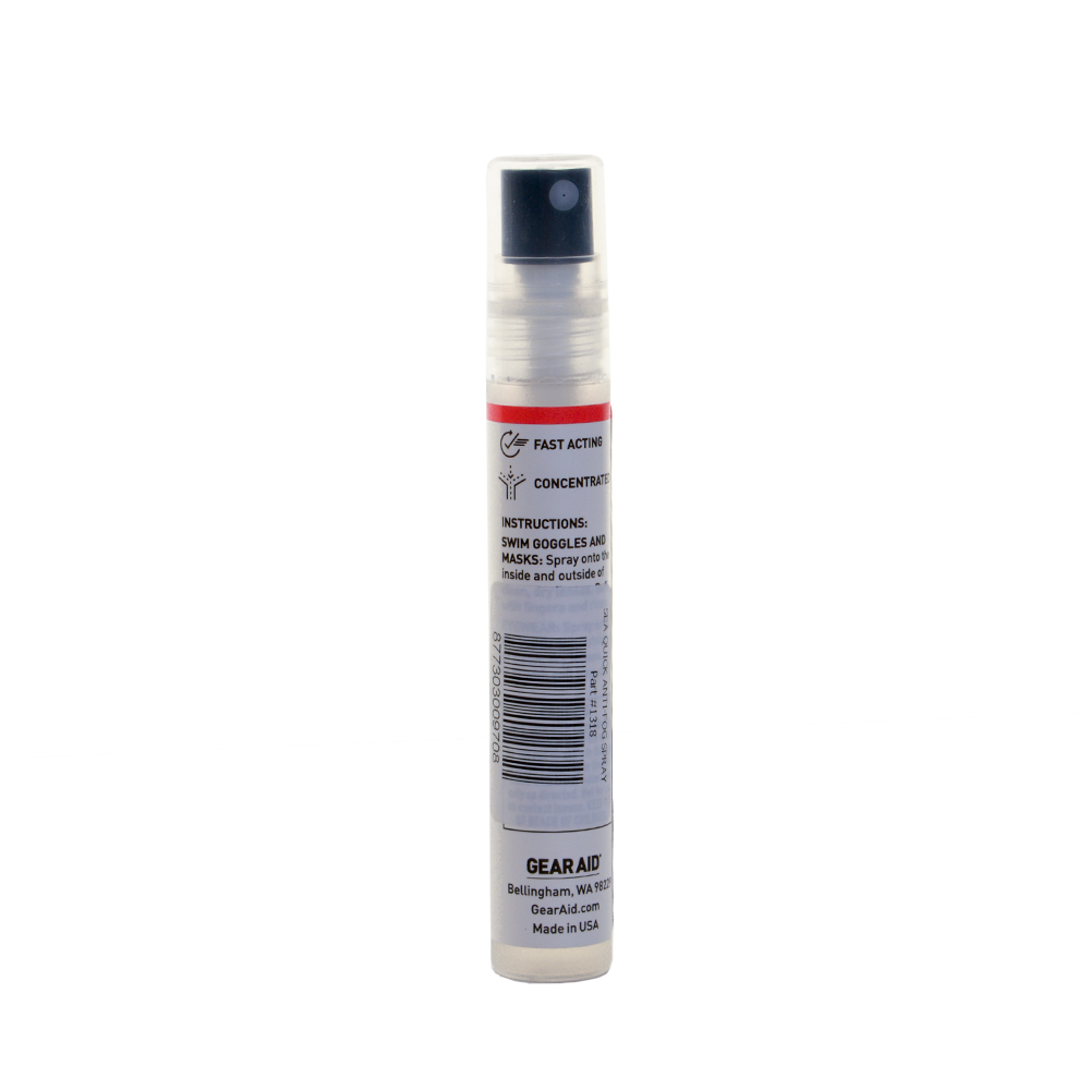 Anti Fog Spray for Dive Masks Back Panel