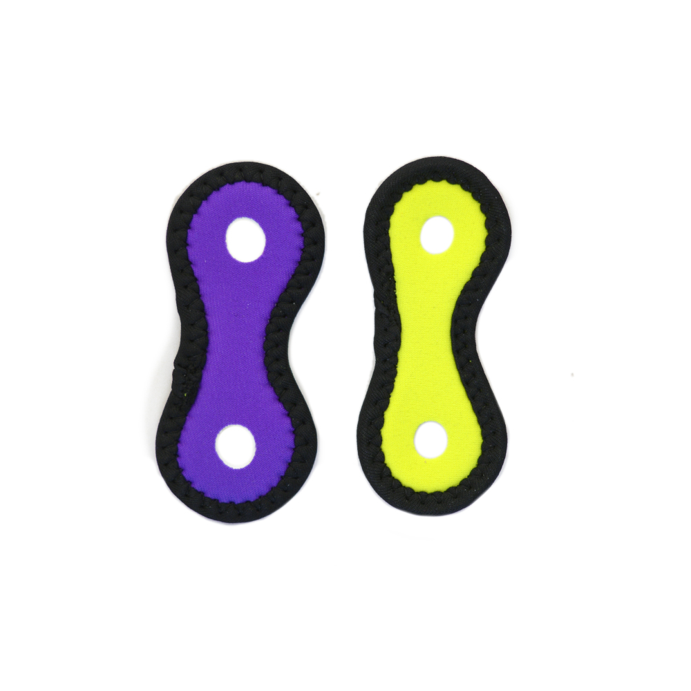 Neoprene Scuba Snorkel Keeper - Purple/Yellow