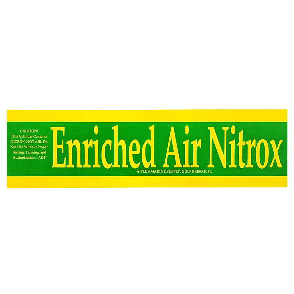 Nitrox Sticker for Scuba Tanks