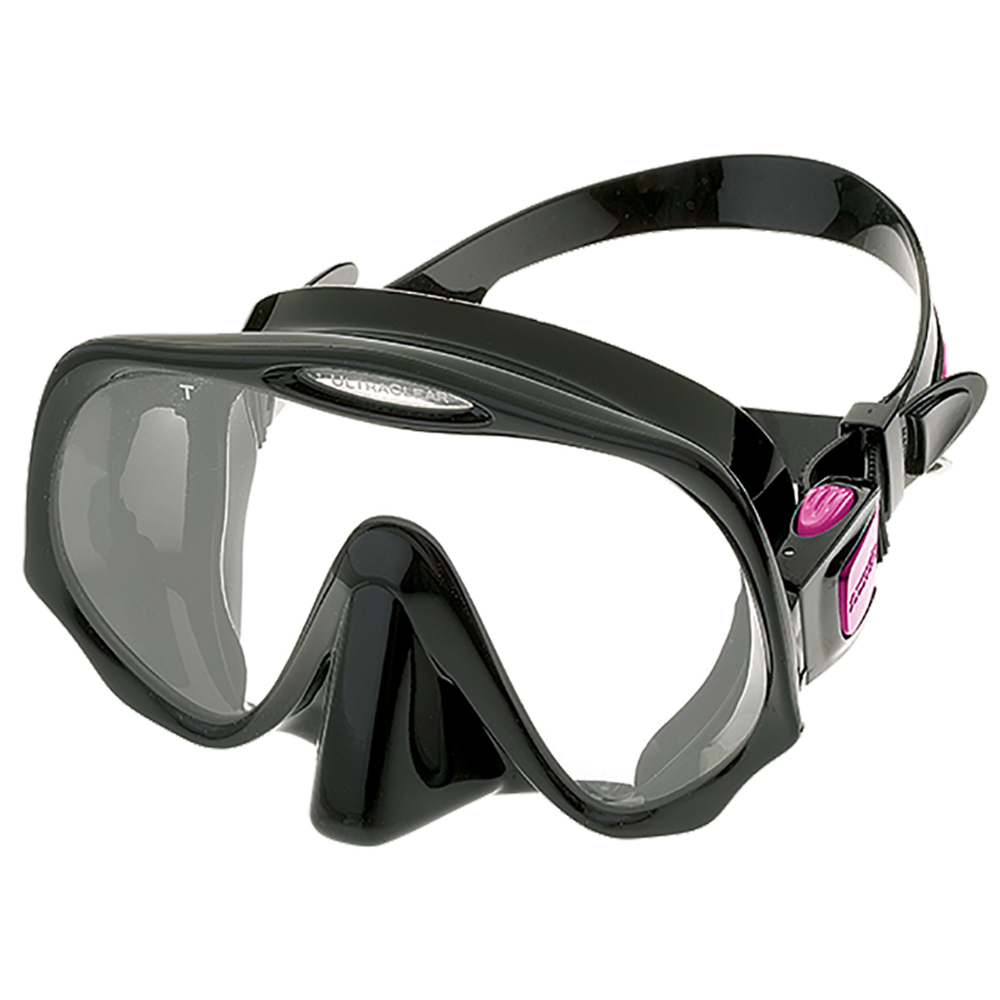 Swimming Mask with Prescription Lenses - Black with Black Silicone & Tinted  Lens