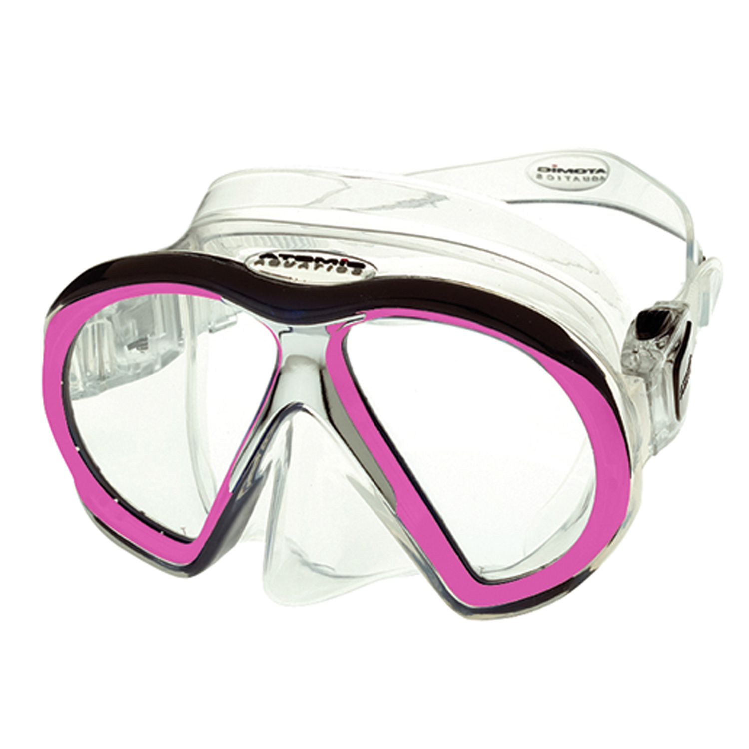 Atomic SubFrame Mask, Two Lens (Medium Fit) - Clear/Fuchsia