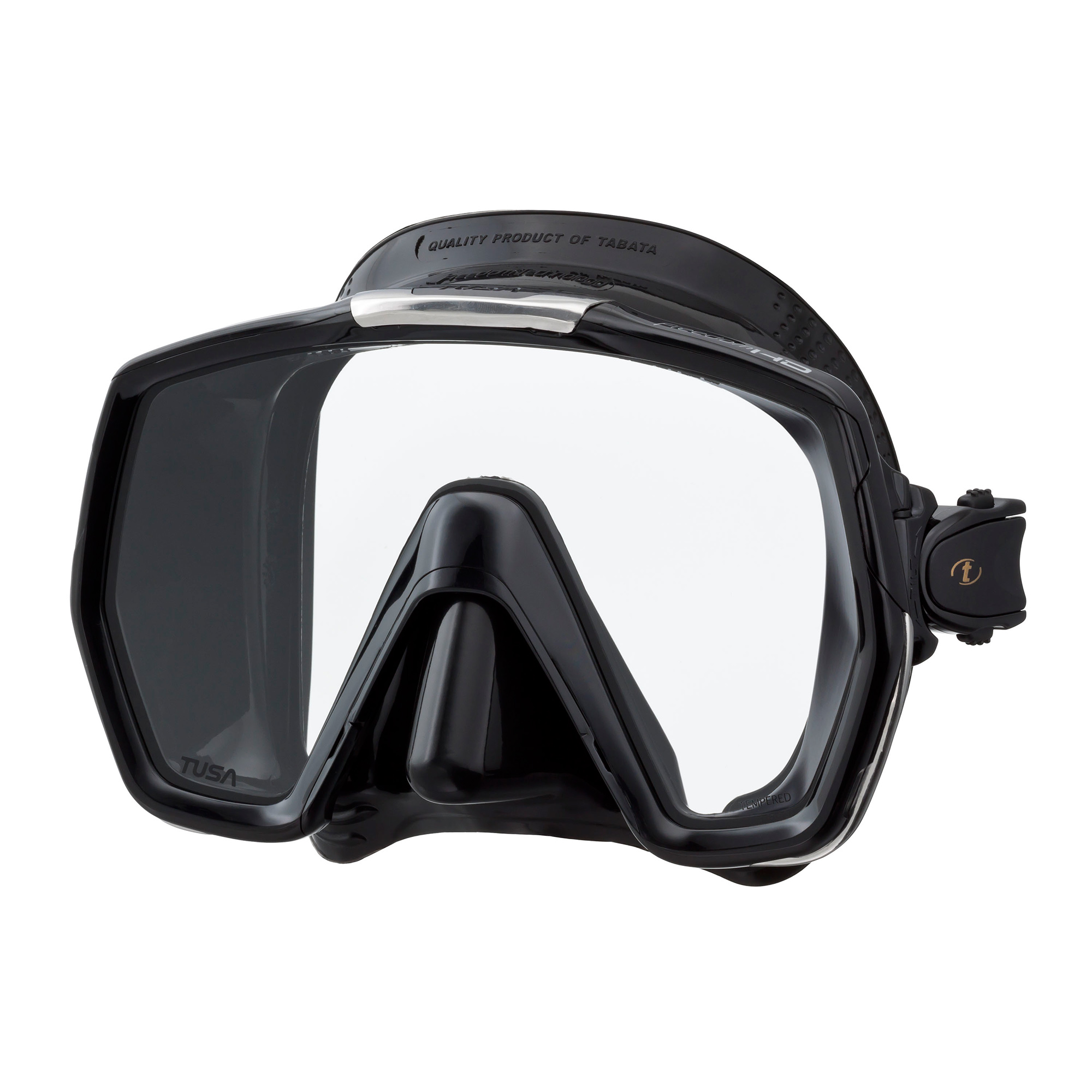 TUSA Freedom HD Dive Mask, Single Lens - Black/Black