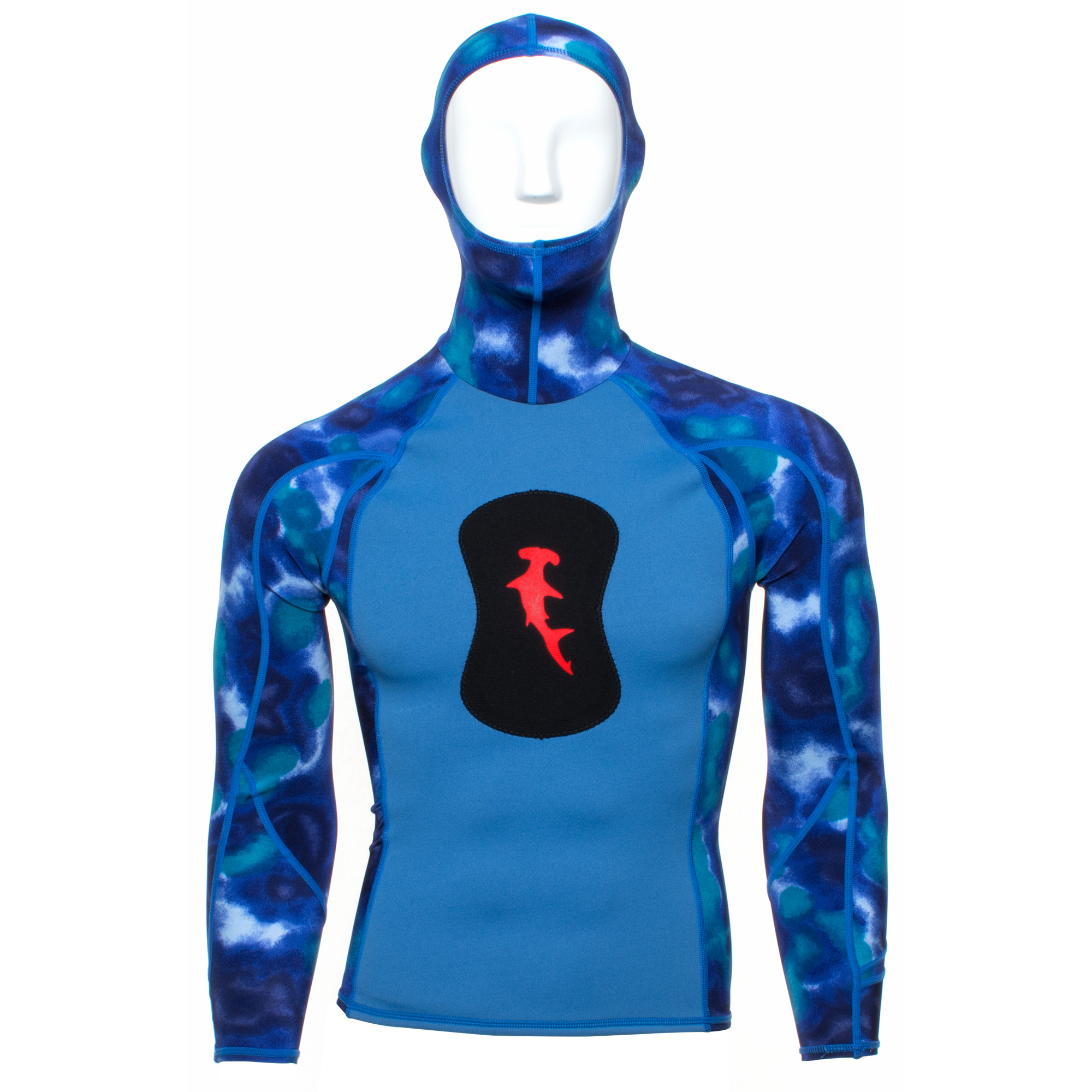 Hammerhead Ambush Long Sleeve 1mm Rash Guard with Hood Pelagic