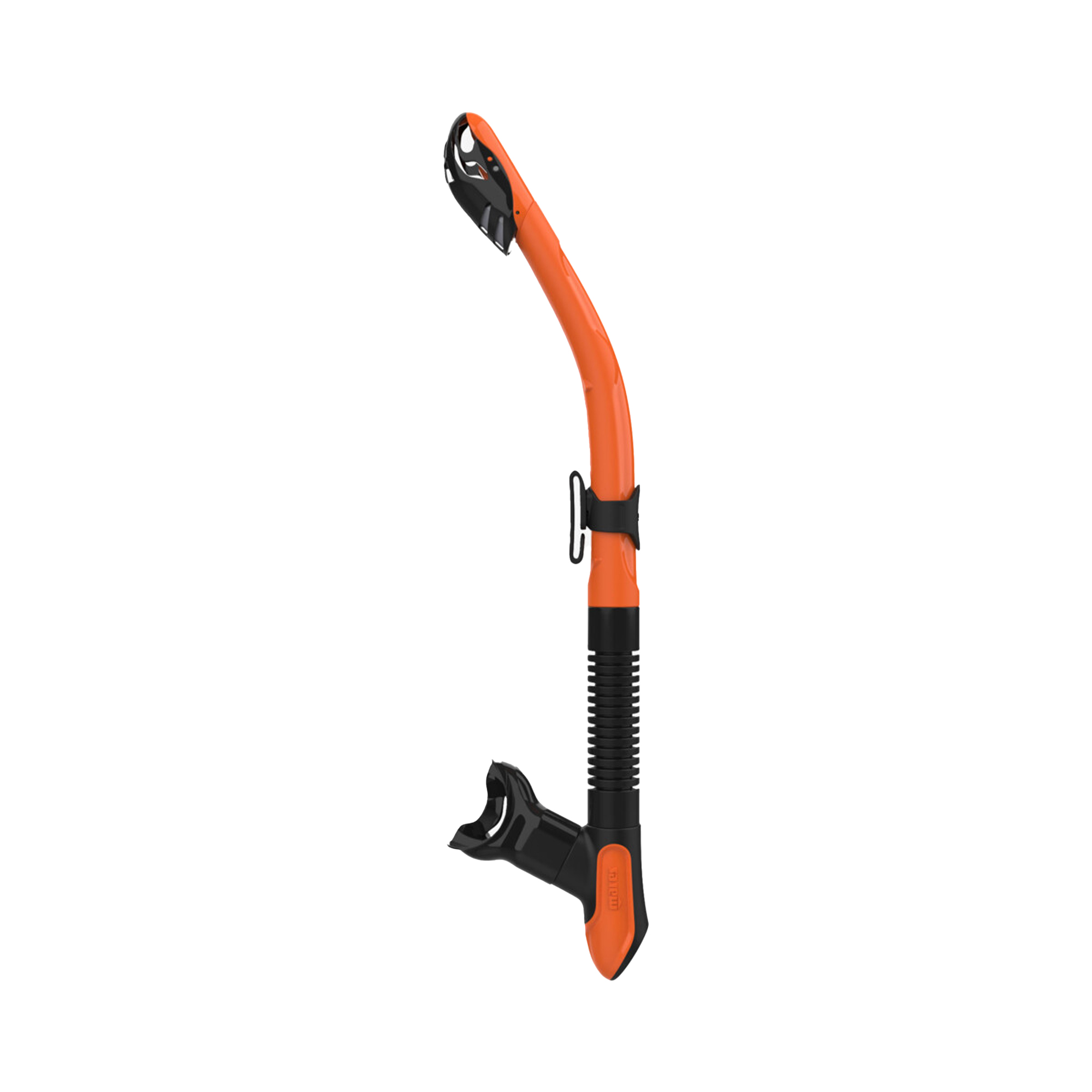 Mares Ergo Dry Snorkel with Exhaust Valve - orange and black