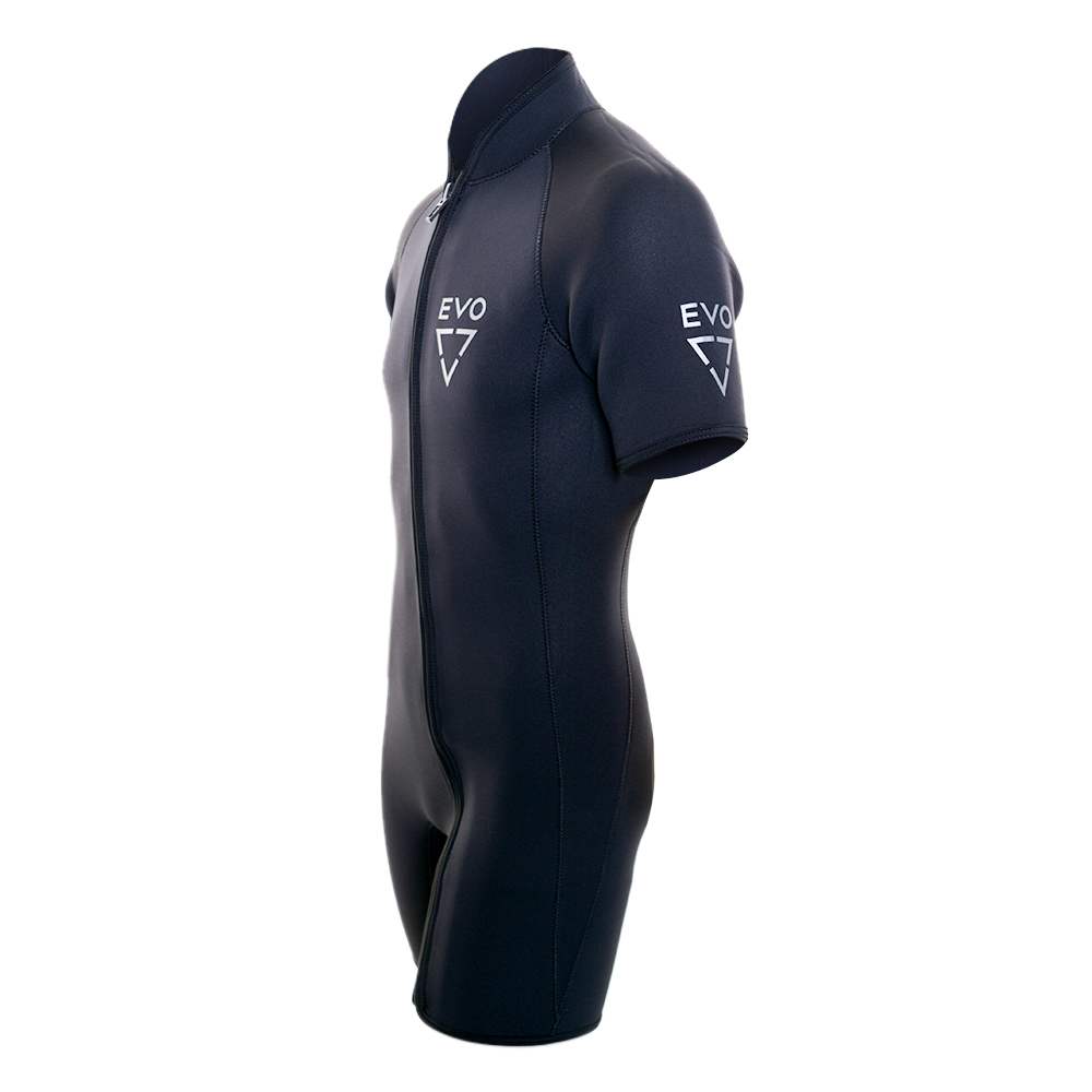 EVO 3mm Shorty Wetsuit, Front Zip (Unisex) - Side