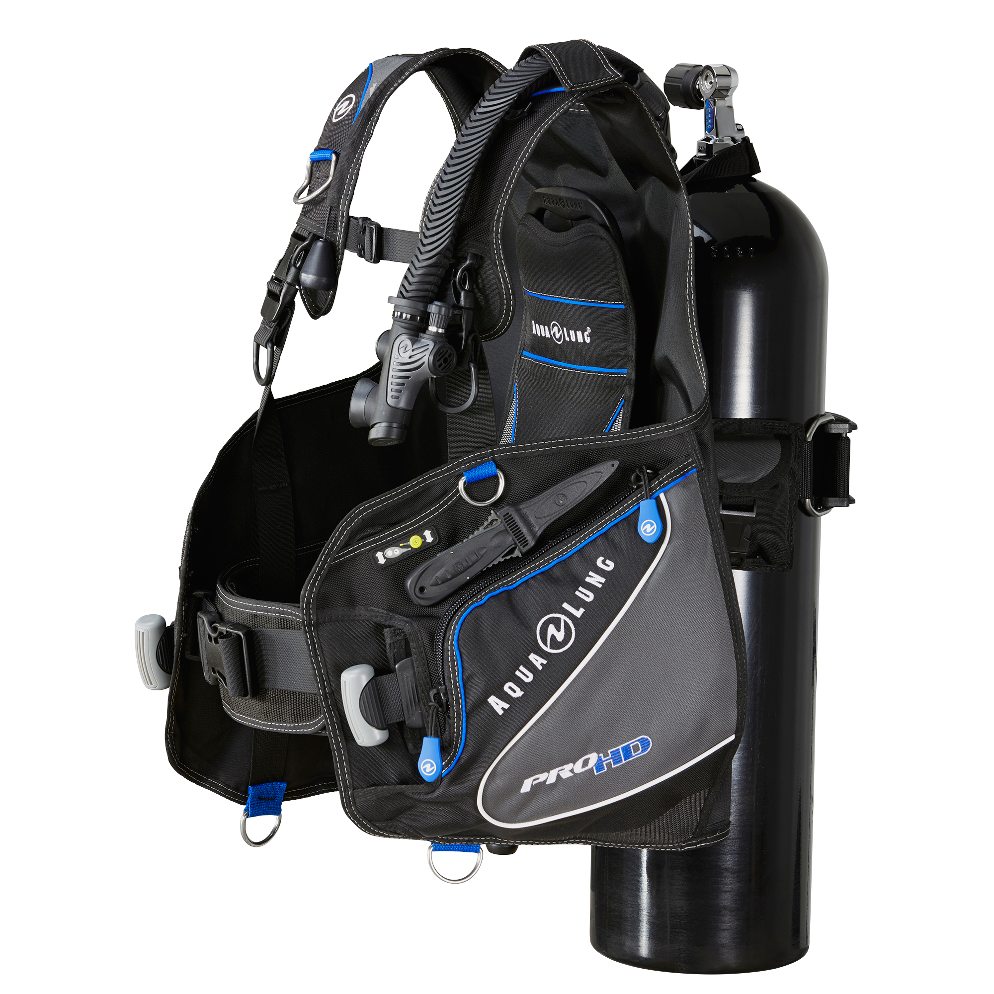 Aqua Lung Pro HD Scuba BCD Left Side with Tank