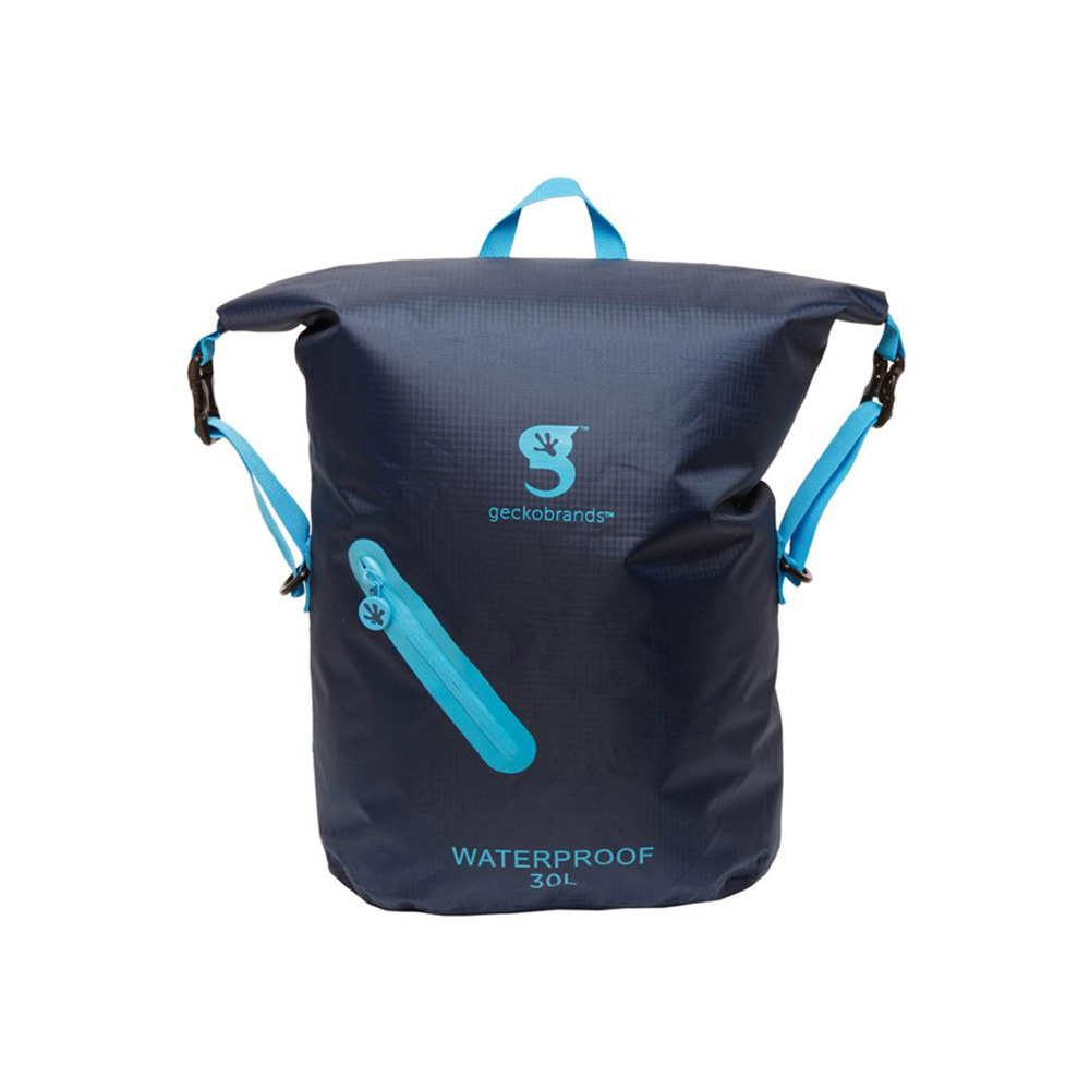 Geckobrands Waterproof Lightweight Backpack - Blue/Blue