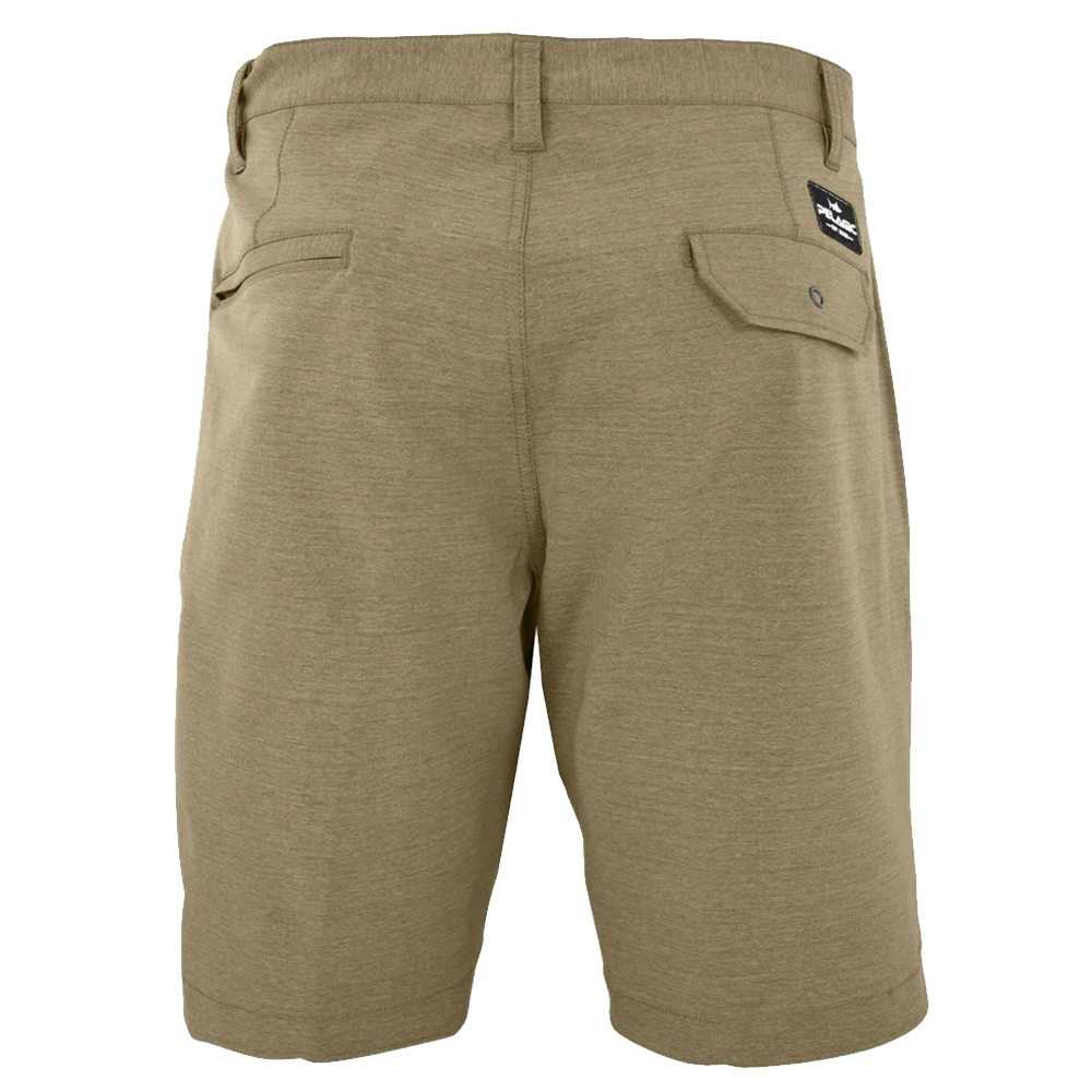 Pelagic Mako Hybrid Shorts Back - Khaki