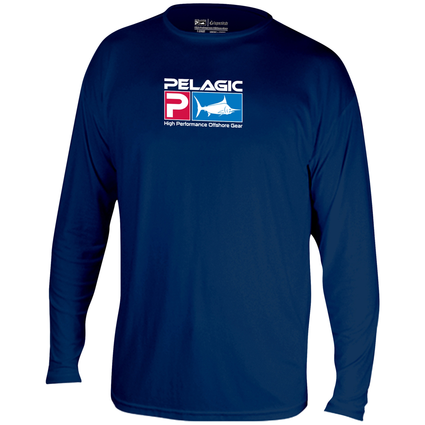 Pelagic Aquatek Performance Long Sleeve Shirt Light Blue 2X-Large, Pelagic  Shirts