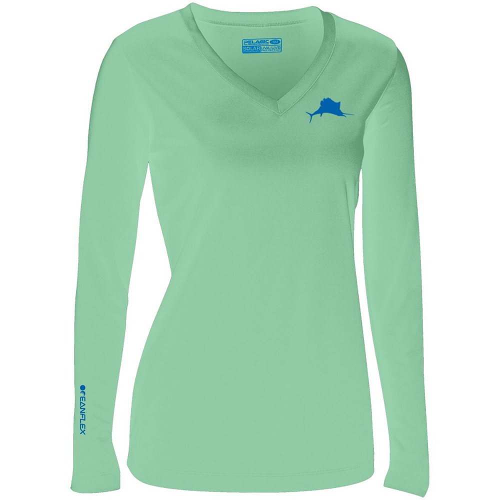 Pelagic Oceanflex Long Sleeve Sun Shirt - Seafoam