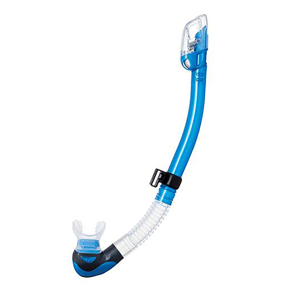 TUSA Hyperdry Elite II Dry Snorkel - Fishtail Blue