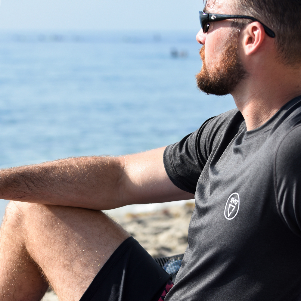 EVO Antix Short Sleeve Performance Shirt Chillin at the Beach