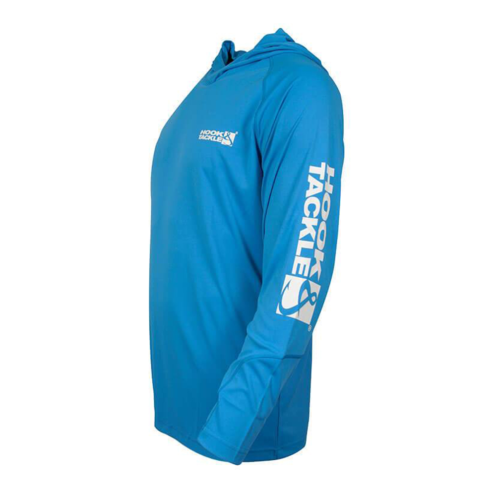 Hook & Tackle Seamount Hooded Long Sleeve Performance Shirt (Men’s) Side - Maliblue