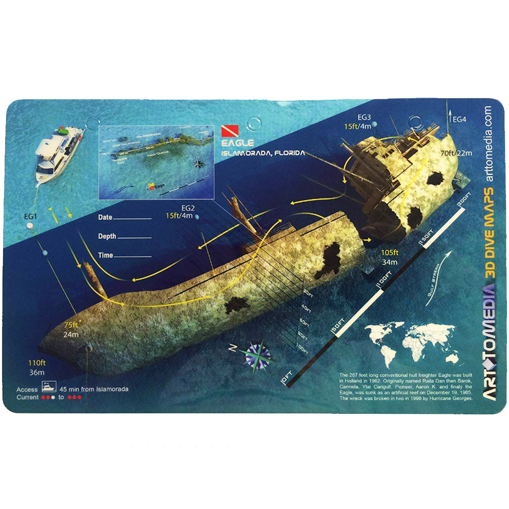 Eagle Wreck 3D Dive Map