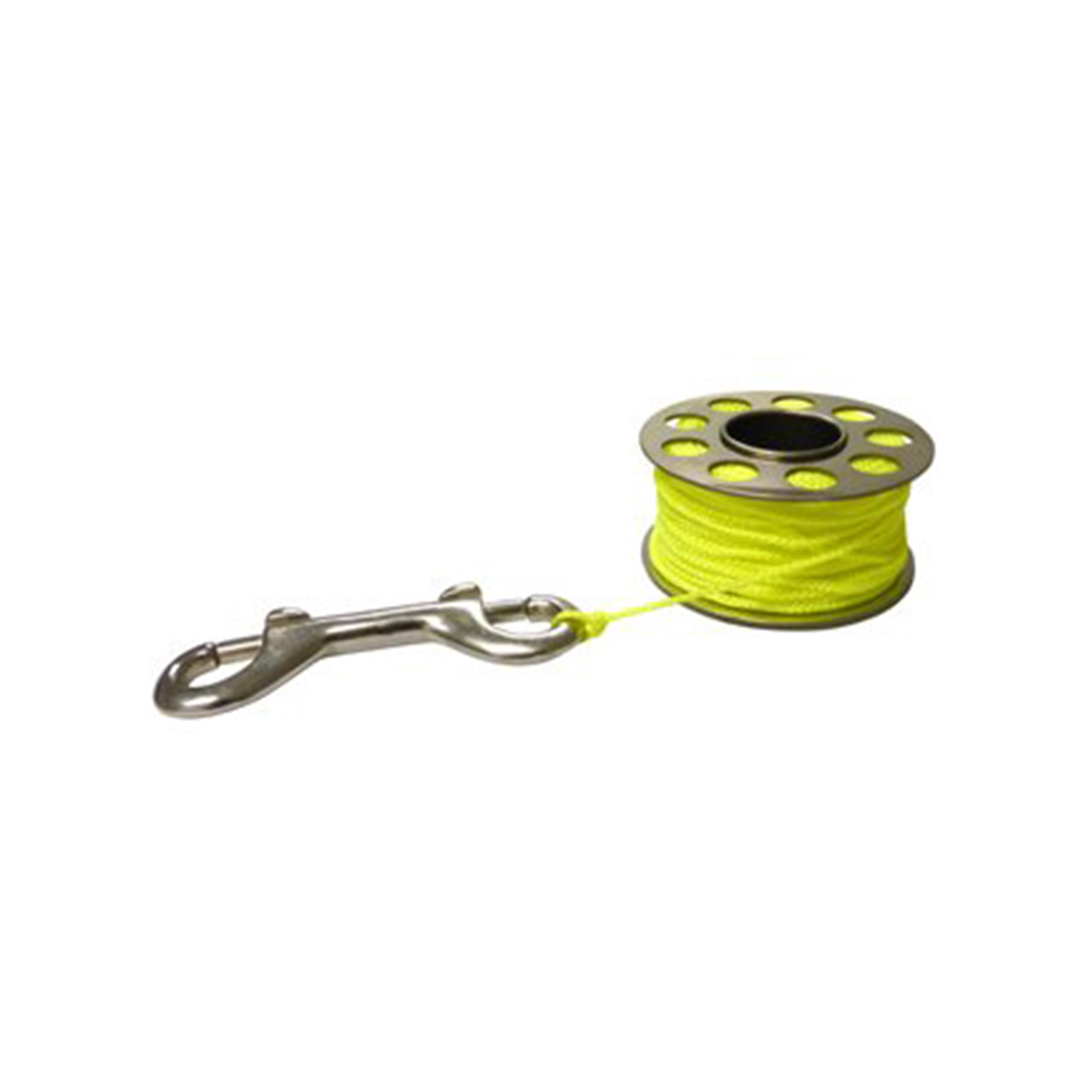 Finger Dive Reel 100 ft - Stainless Steel - Yellow