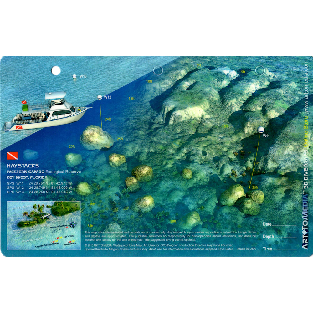 Western Sambo Ecological Reserve 3D Dive Site Map 