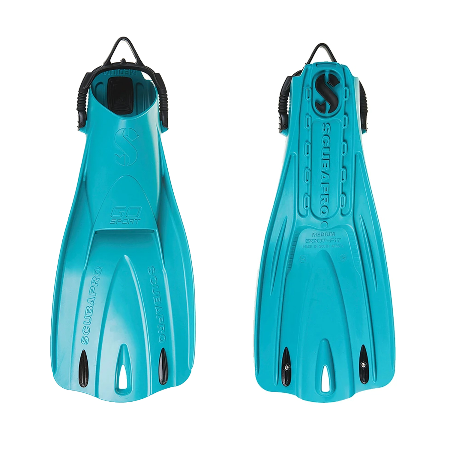 ScubaPro Go Sport Open Heel Dive Fins - Turquoise