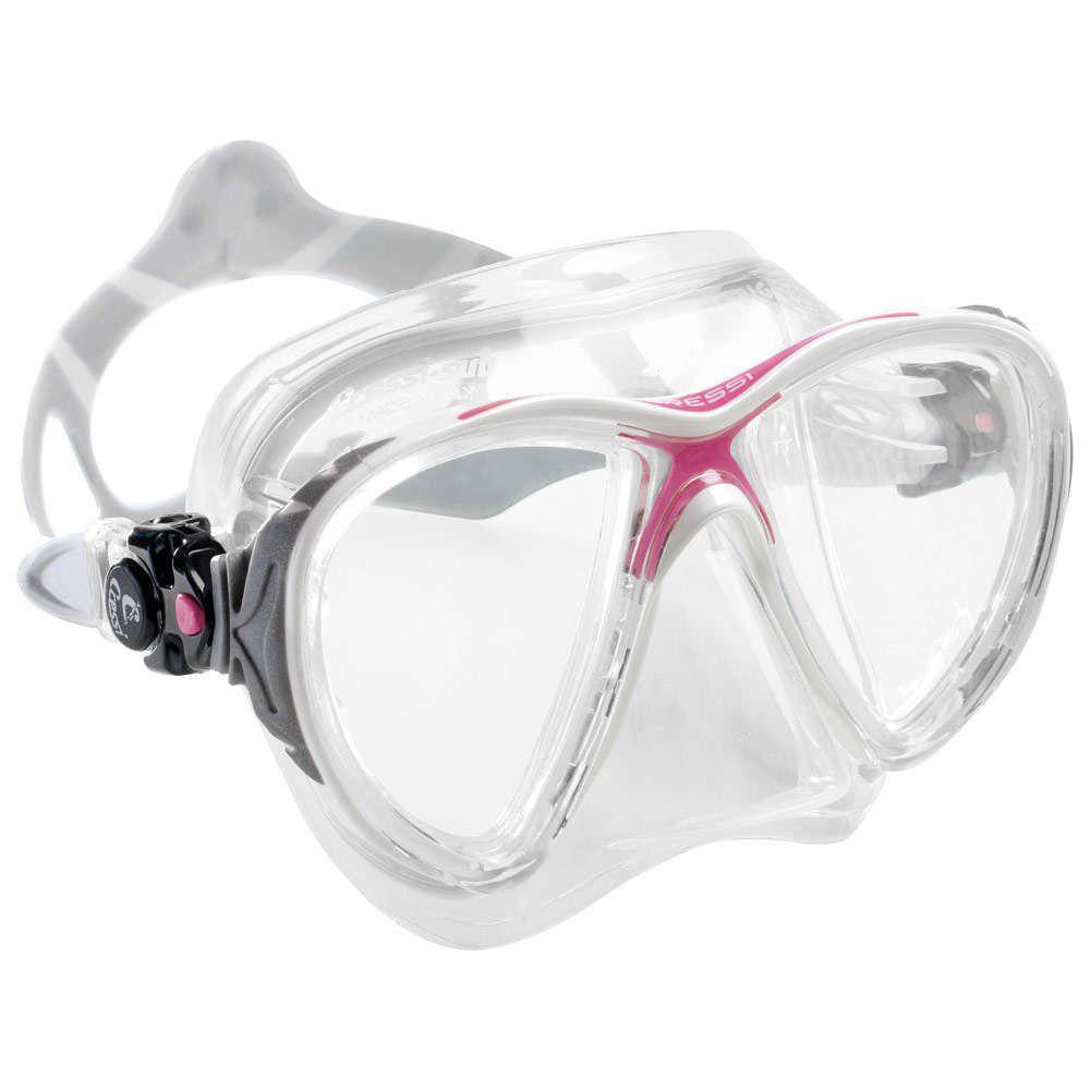 Cressi Big Eye Evolution Dive Mask Blue Black Pink Clear