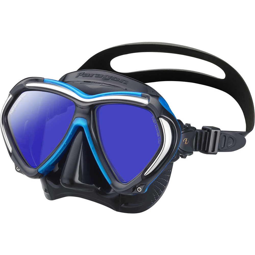 TUSA Paragon Mask, Two Lens - Fishtail Blue