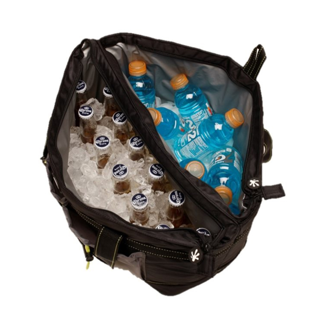 Gecko 2 Compartment Cooler Tote Open (Contents NOT Included)