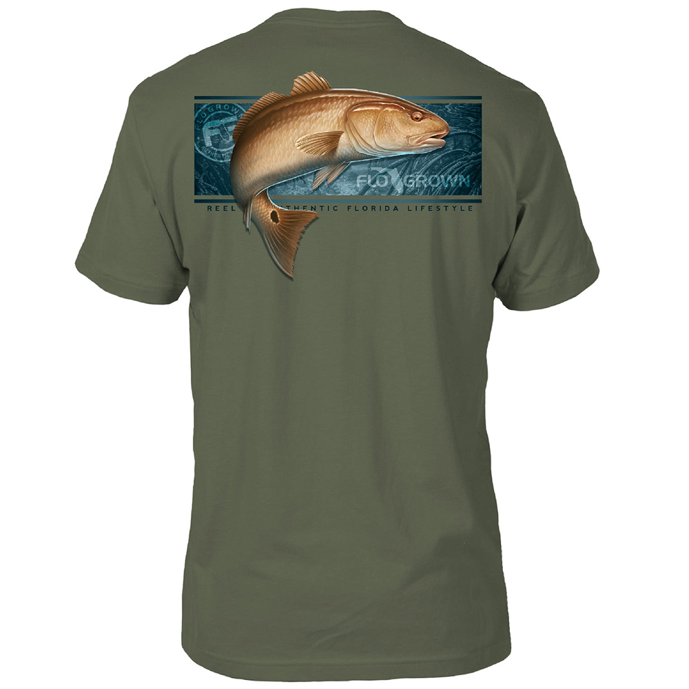 FloGrown Redfish Panel Tee