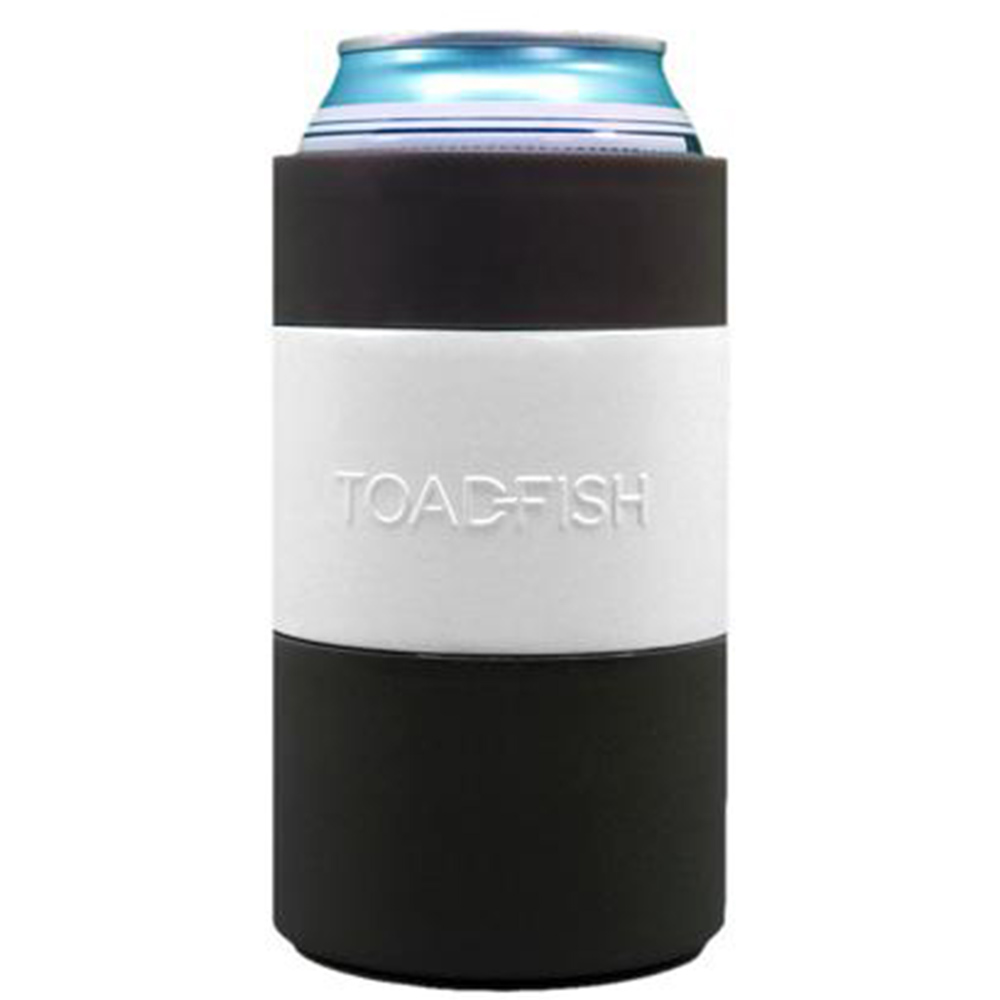 Toadfish Can Cooler Non-tipping Suction Cup Stainless Steel White for sale  online