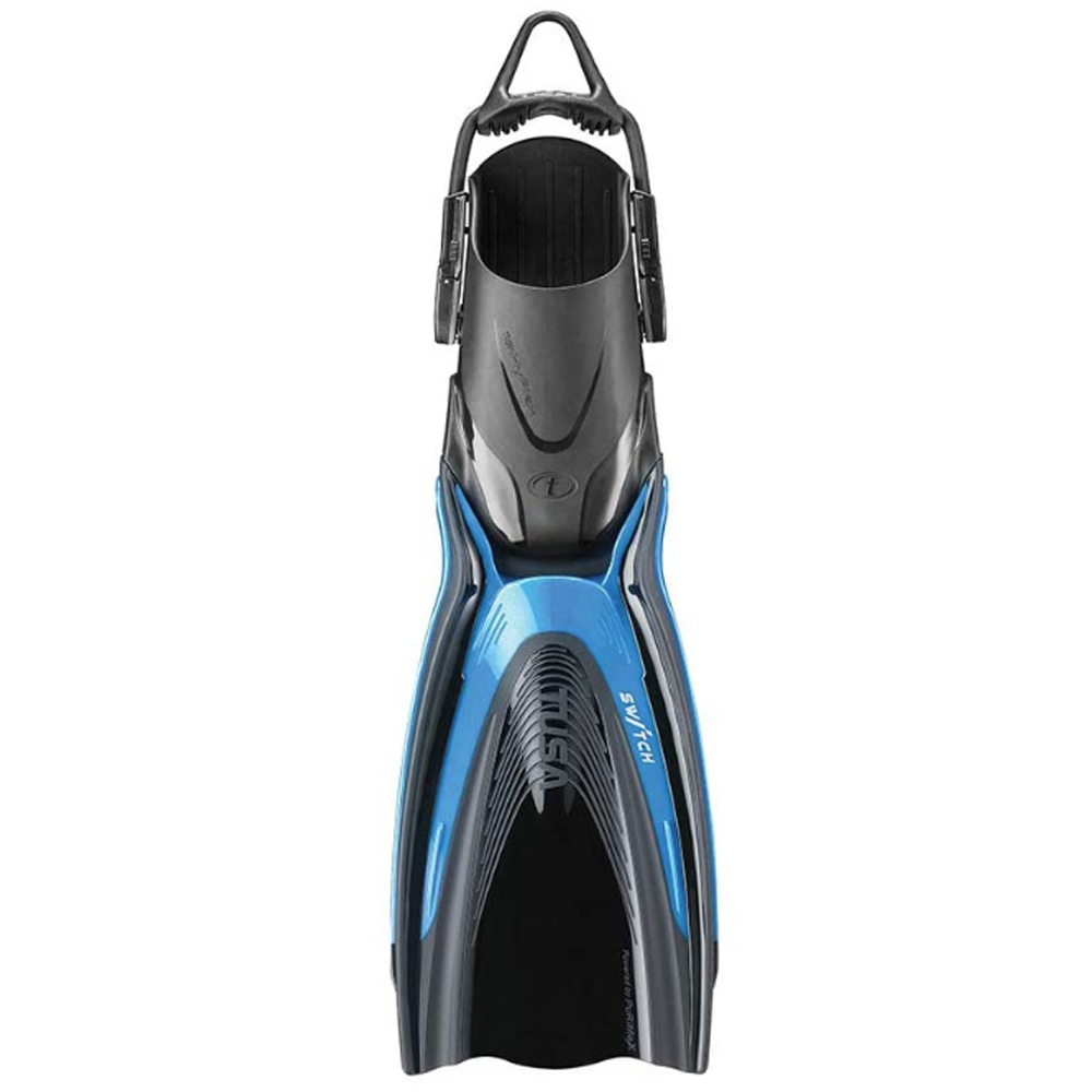 TUSA HyFlex Switch Scuba Fins - Fish Tail Blue 