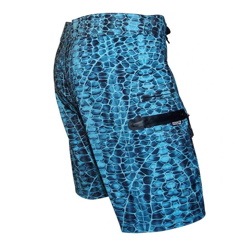 Hook & Tackle Hydraskin Fishing Boardshort Right Side - Pacific Blue