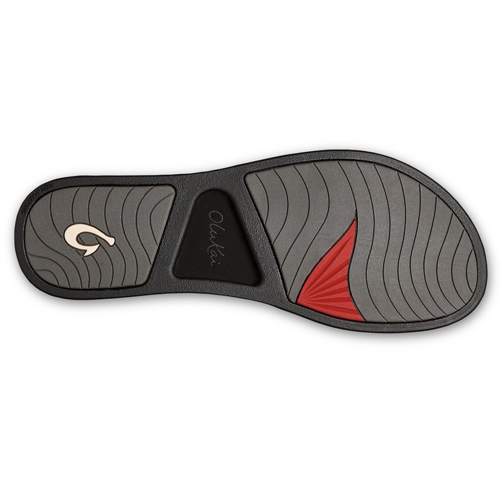 OluKai Pi’o Lua Sandals Sole - Black/Black