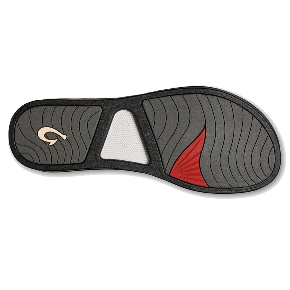 OluKai Pi’o Lua Sandals Sole - White/Black