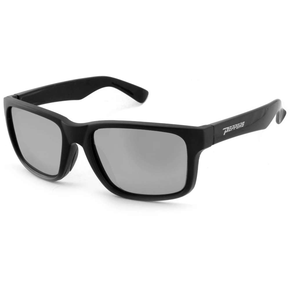 Peppers Beachcomber Polarized Sunglasses - Matte Black Frame/Smoke Lenses