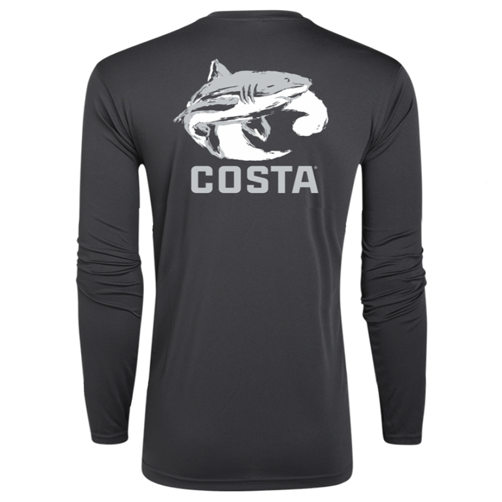 Costa Ocearch Shark Wave Tech Shirt - Black 