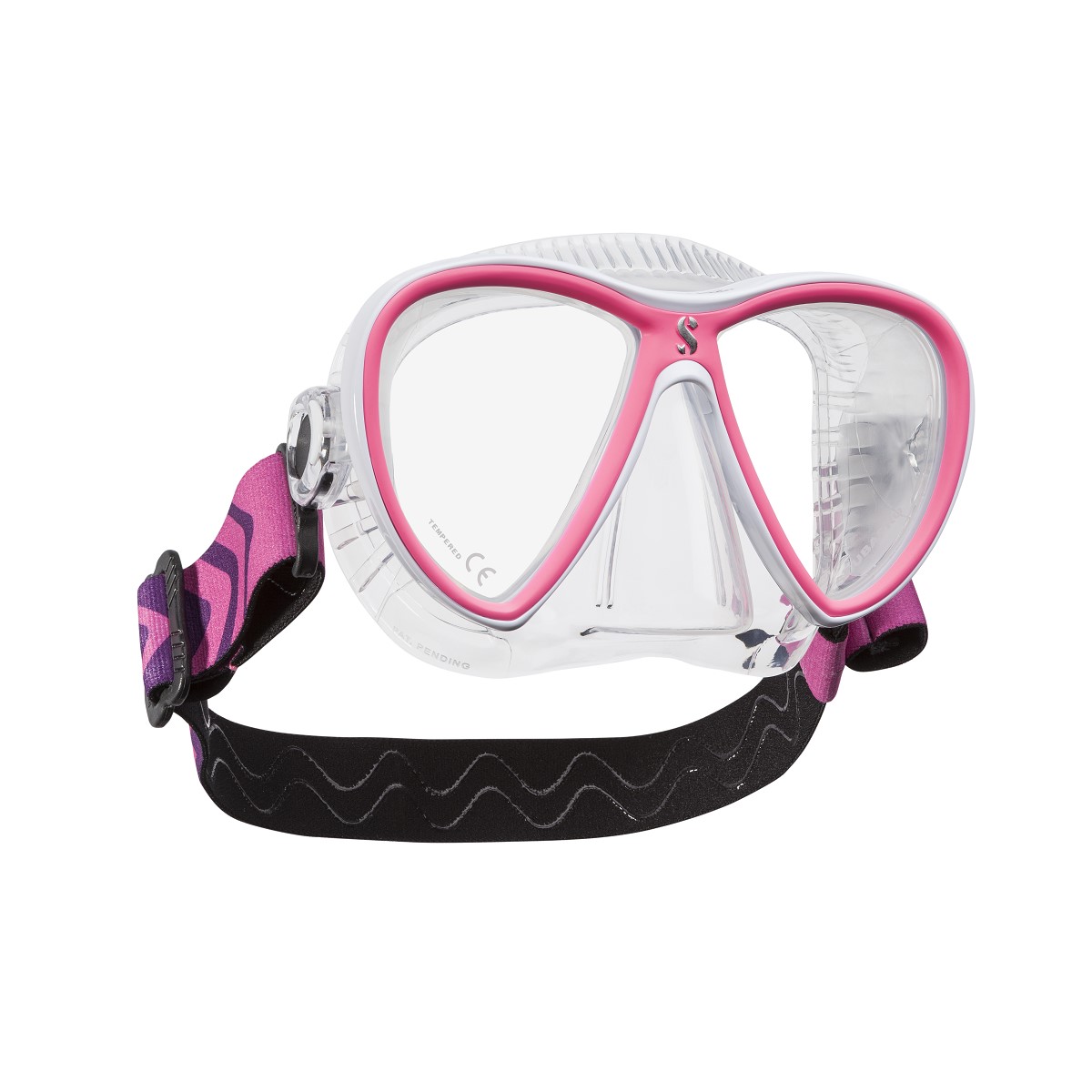 ScubaPro Synergy Twin Mask, Two Lens - Clear/Pink