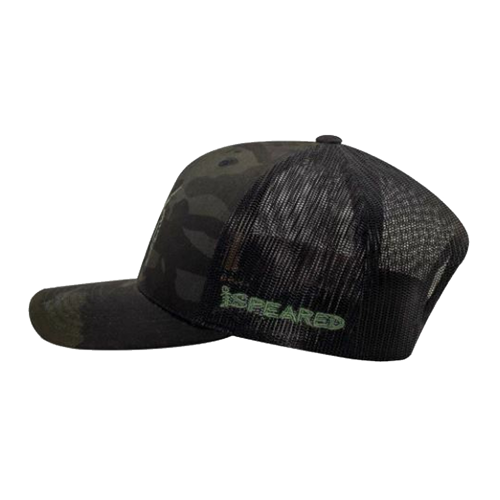 Speared Bullseye Trucker Hat Side - Camo