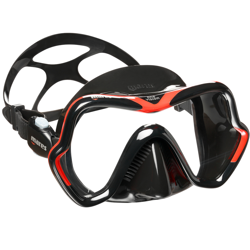 Mares One Vision Dive Mask - Red/Black 