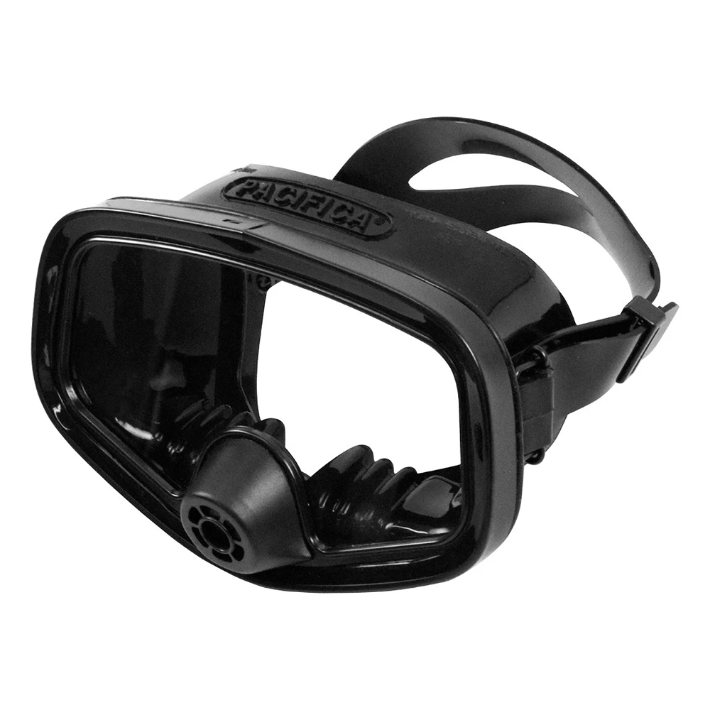 Aqua Lung Pacifica Black Skirt Single Lens Dive Mask SCUBA & Snorkeling
