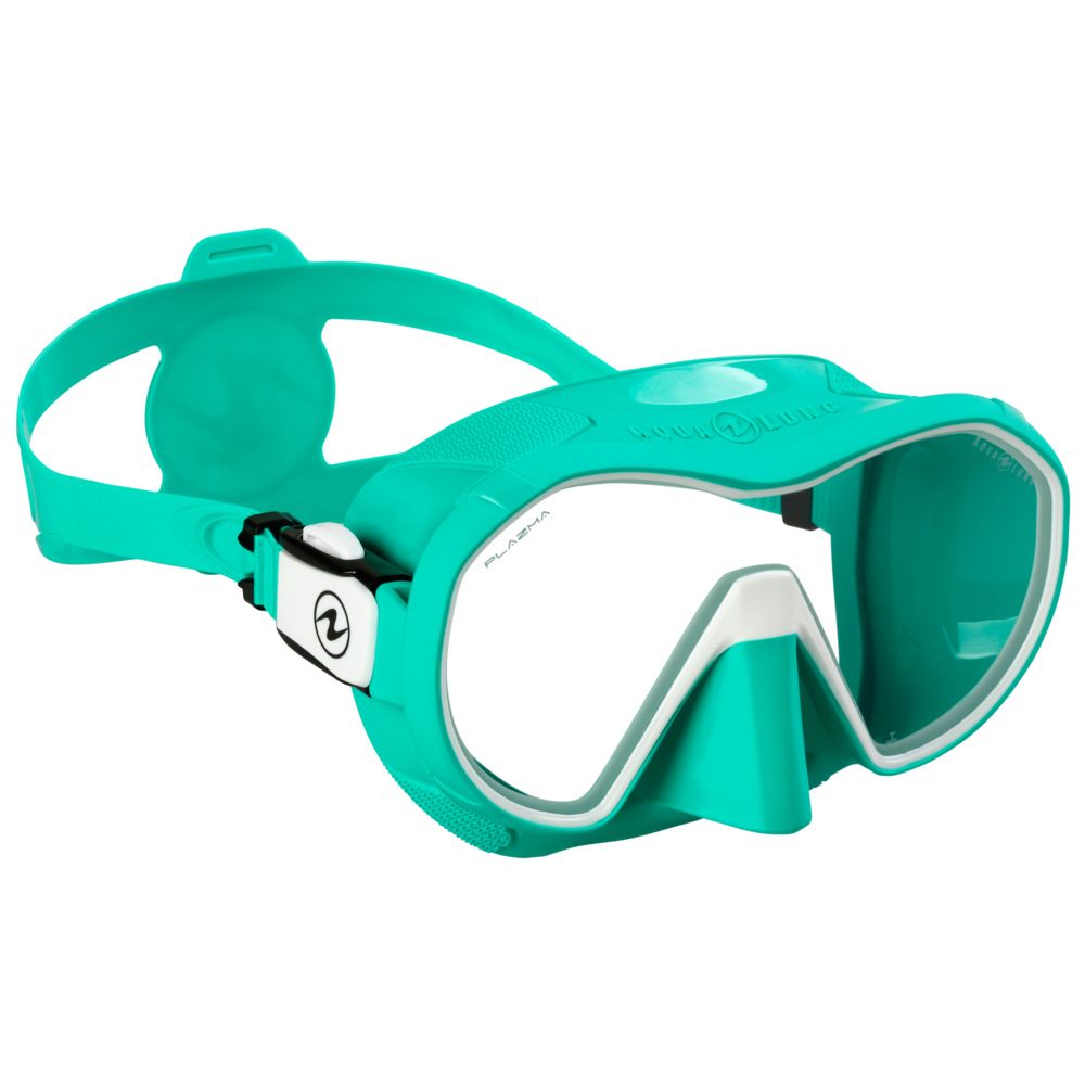 Aqualung Plazma Dive Mask - White/Teal/Clear